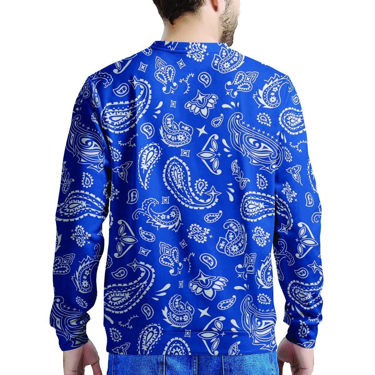 Blue Bandana Men's Sweatshirt-grizzshop