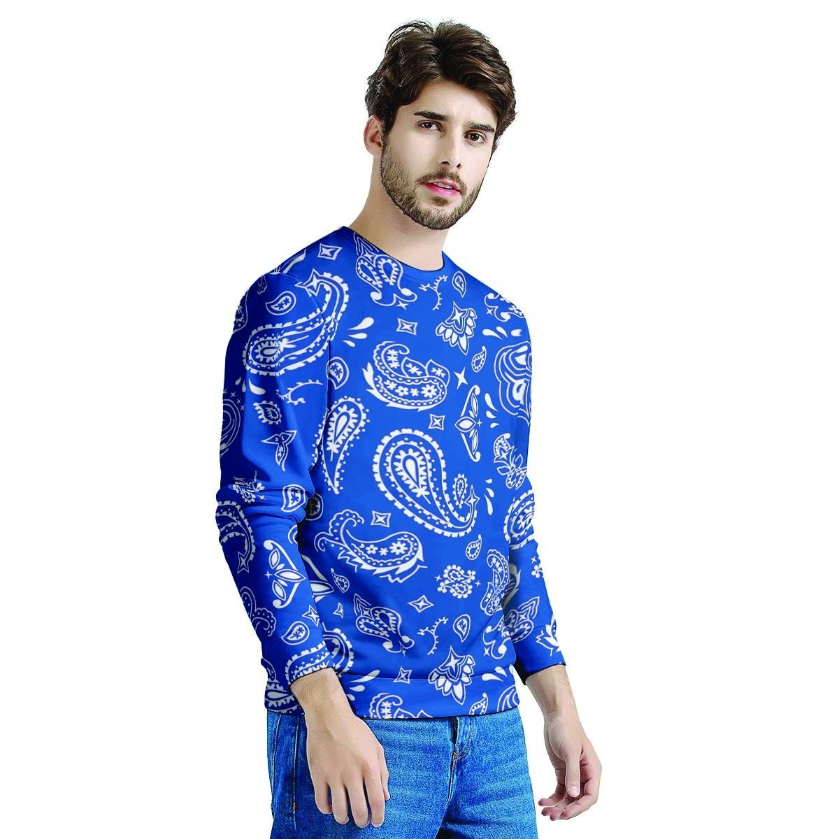 Blue Bandana Men's Sweatshirt-grizzshop