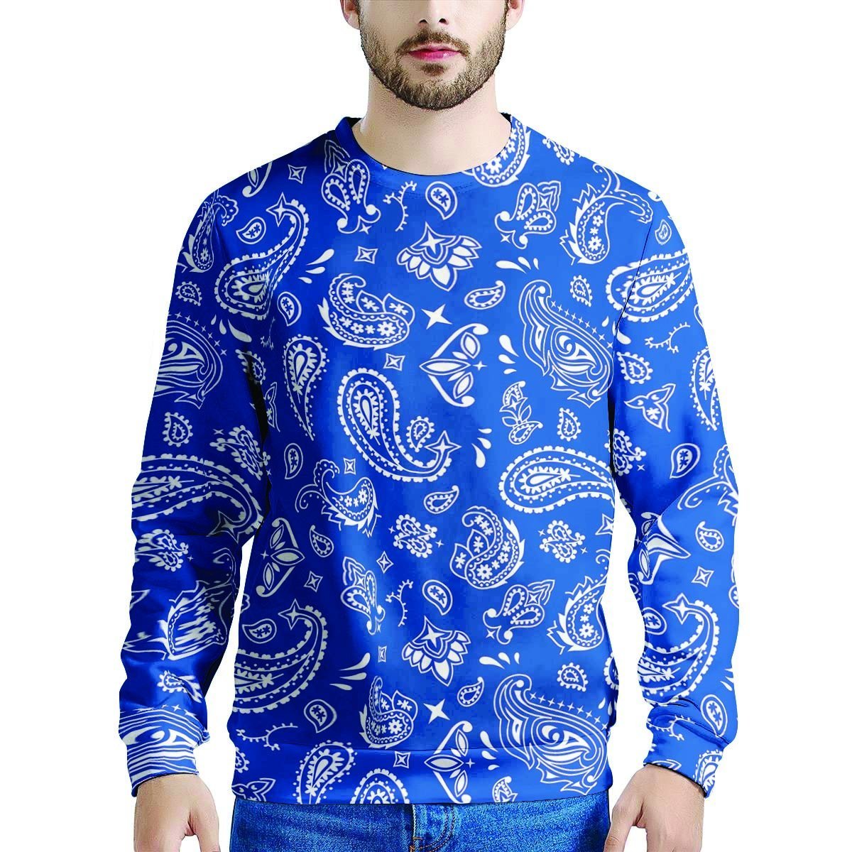 Blue Bandana Men's Sweatshirt-grizzshop