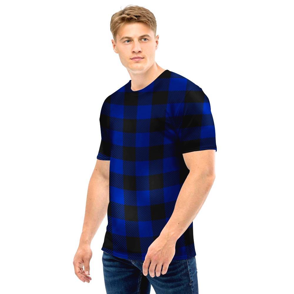 Blue Buffalo Plaid Men T Shirt-grizzshop