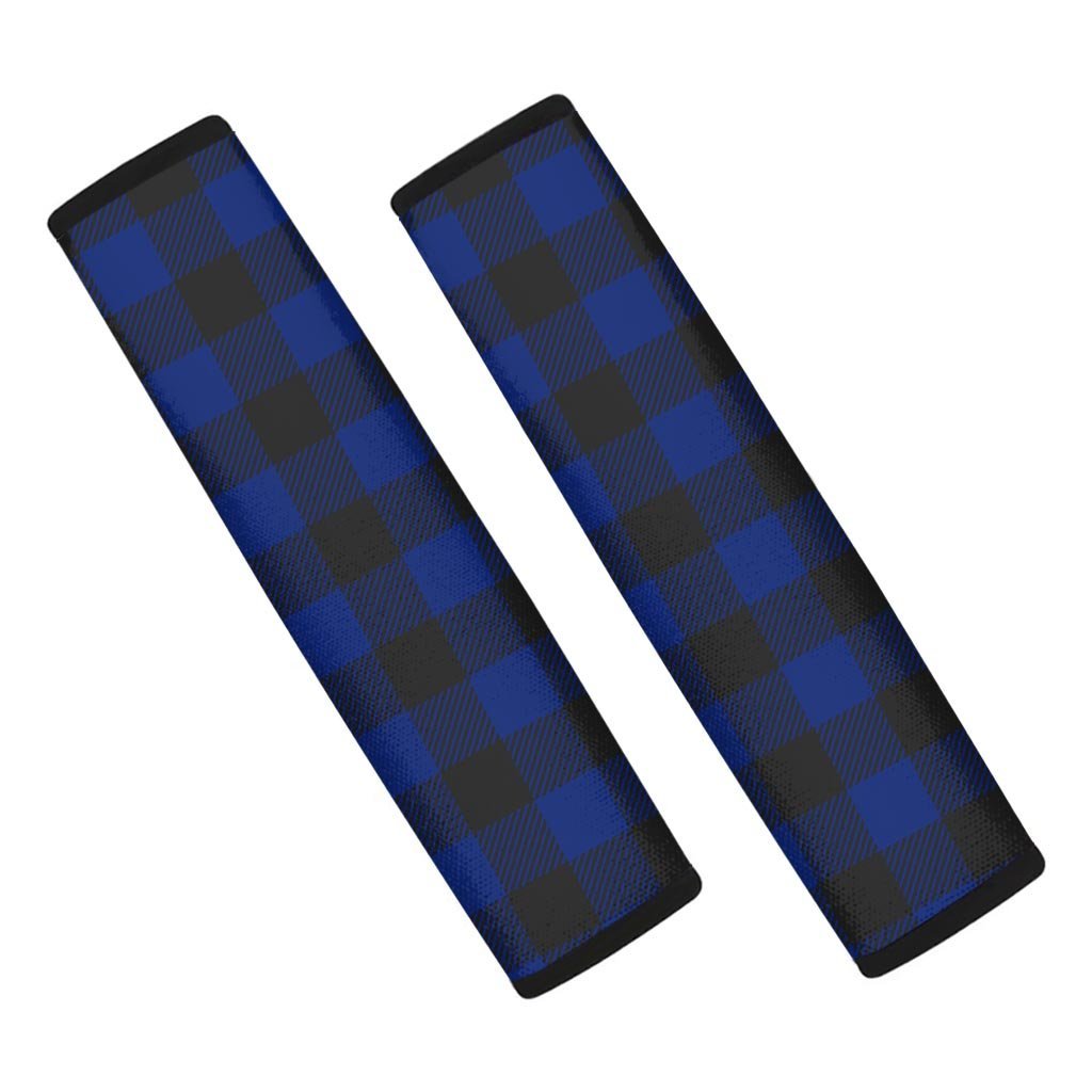 Blue Buffalo Plaid Seat Belt Cover-grizzshop