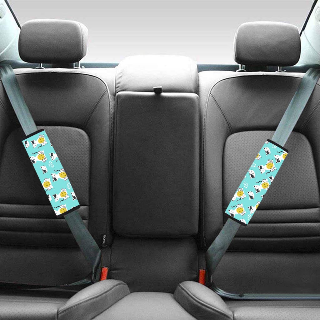 Blue Cat Print Seat Belt Cover-grizzshop