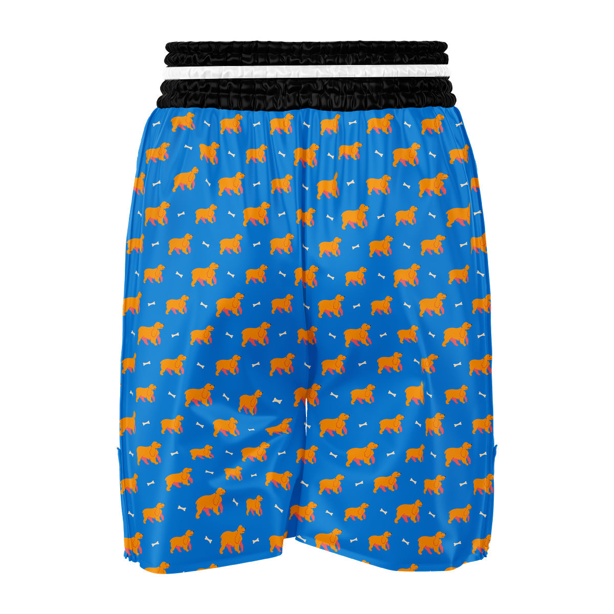 Blue Cocker spaniel Print Pattern Boxing Shorts-grizzshop