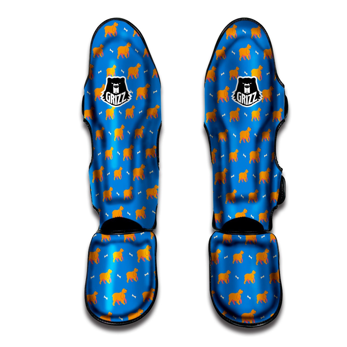 Blue Cocker spaniel Print Pattern Muay Thai Shin Guards-grizzshop