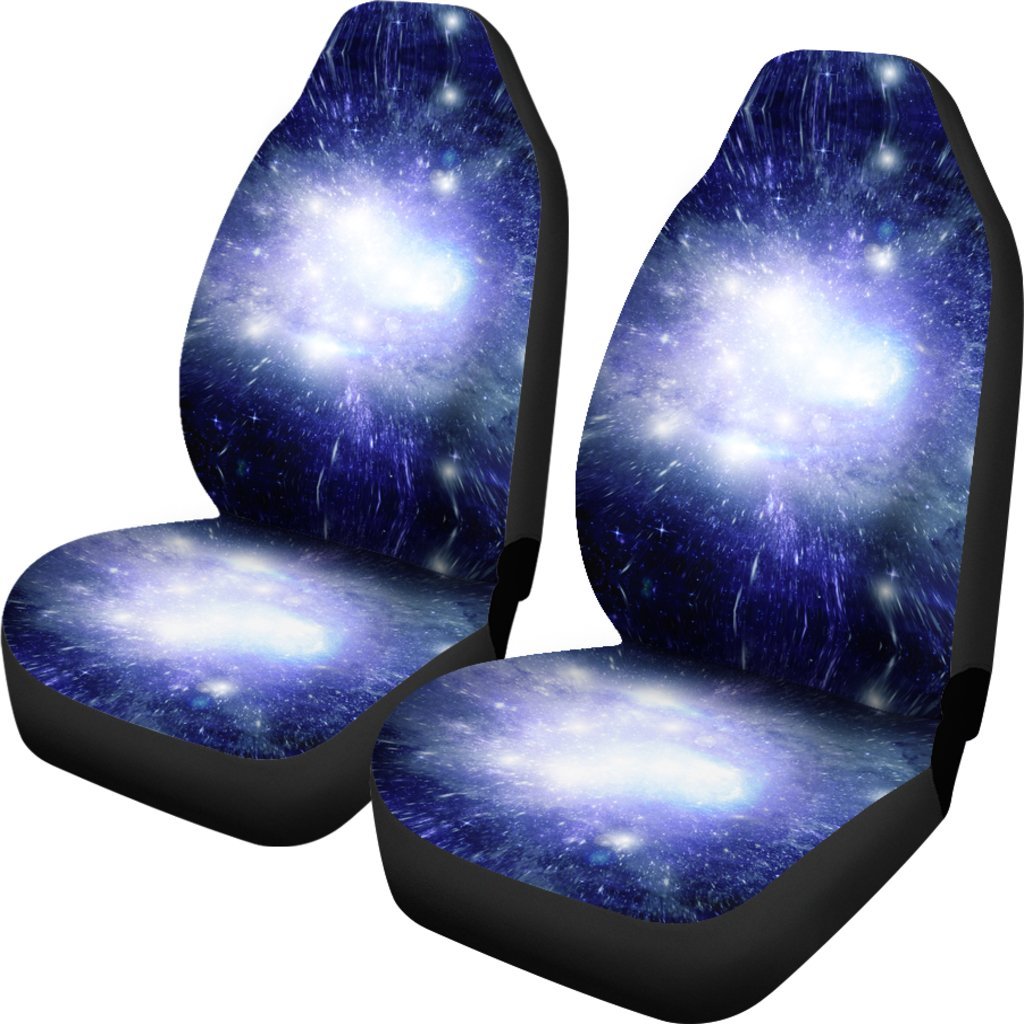Blue Galaxy Space Stardust Print Universal Fit Car Seat Cover-grizzshop
