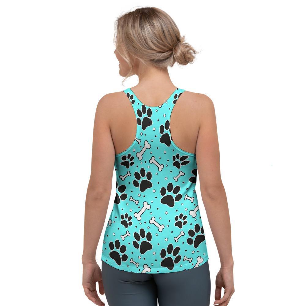 Blue Paw Women's Racerback Tank Top-grizzshop