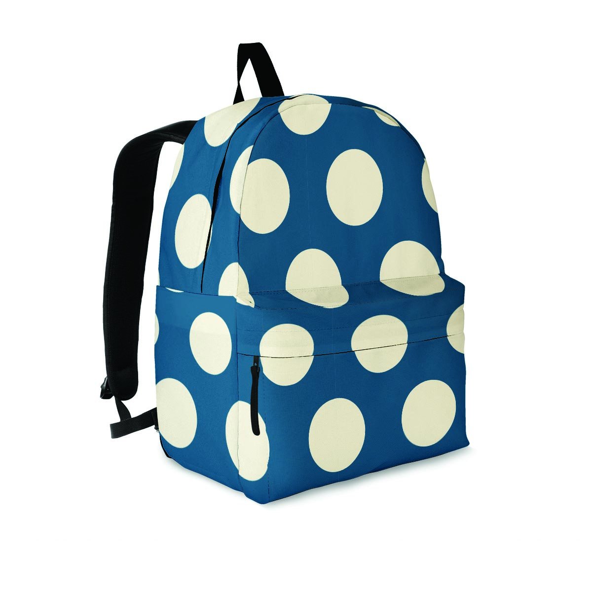 Tan And Black Polka Dot Backpack