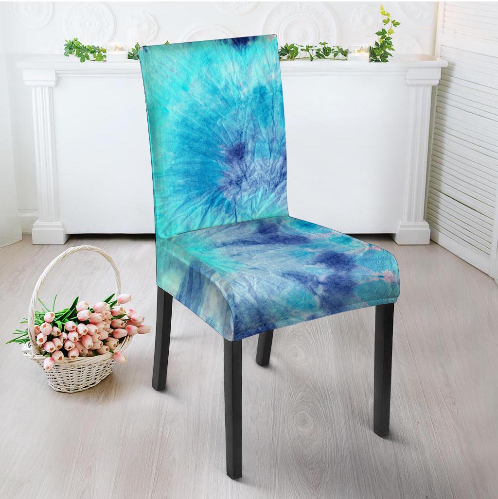 Blue Tie Dye Chair Cover-grizzshop