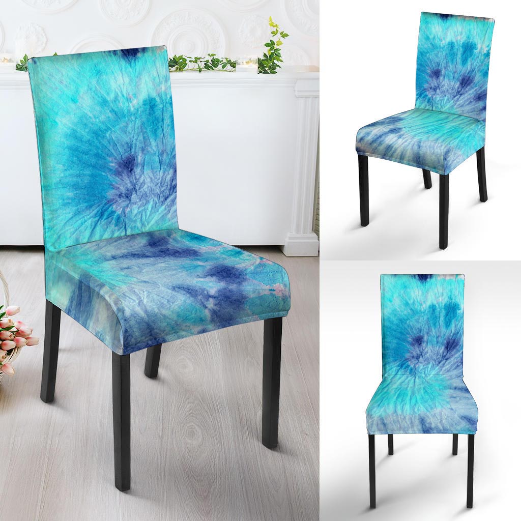 Blue Tie Dye Chair Cover-grizzshop