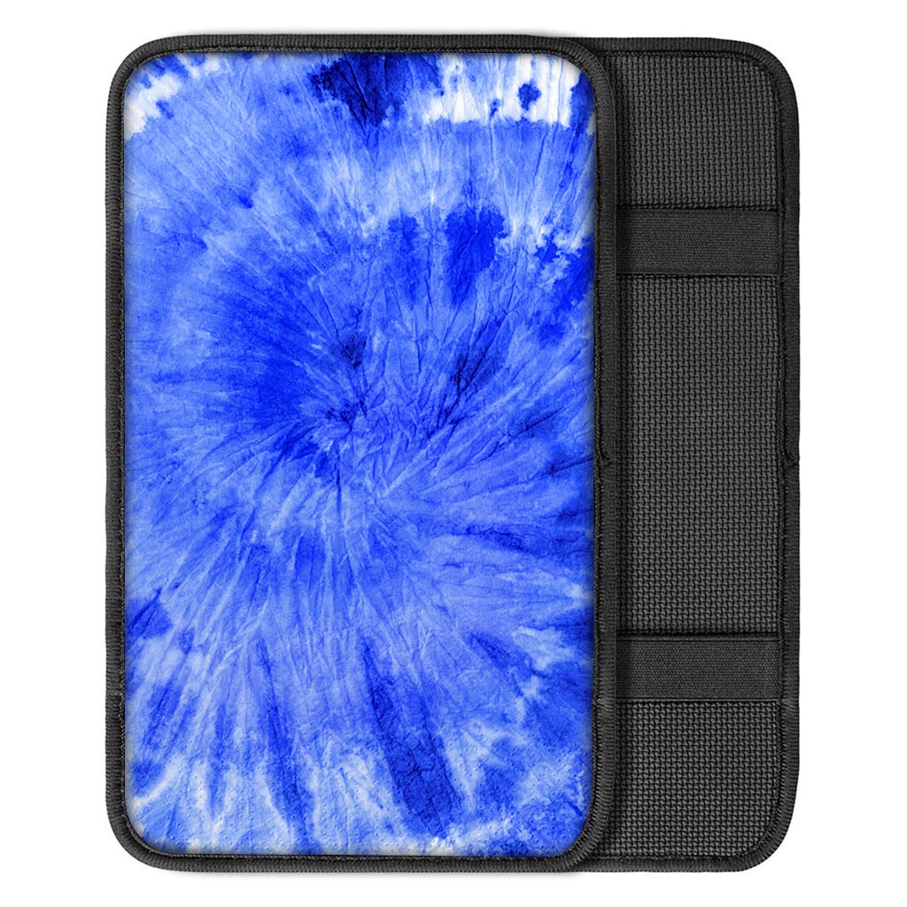 Blue Tie Dye Print Car Console Cover-grizzshop