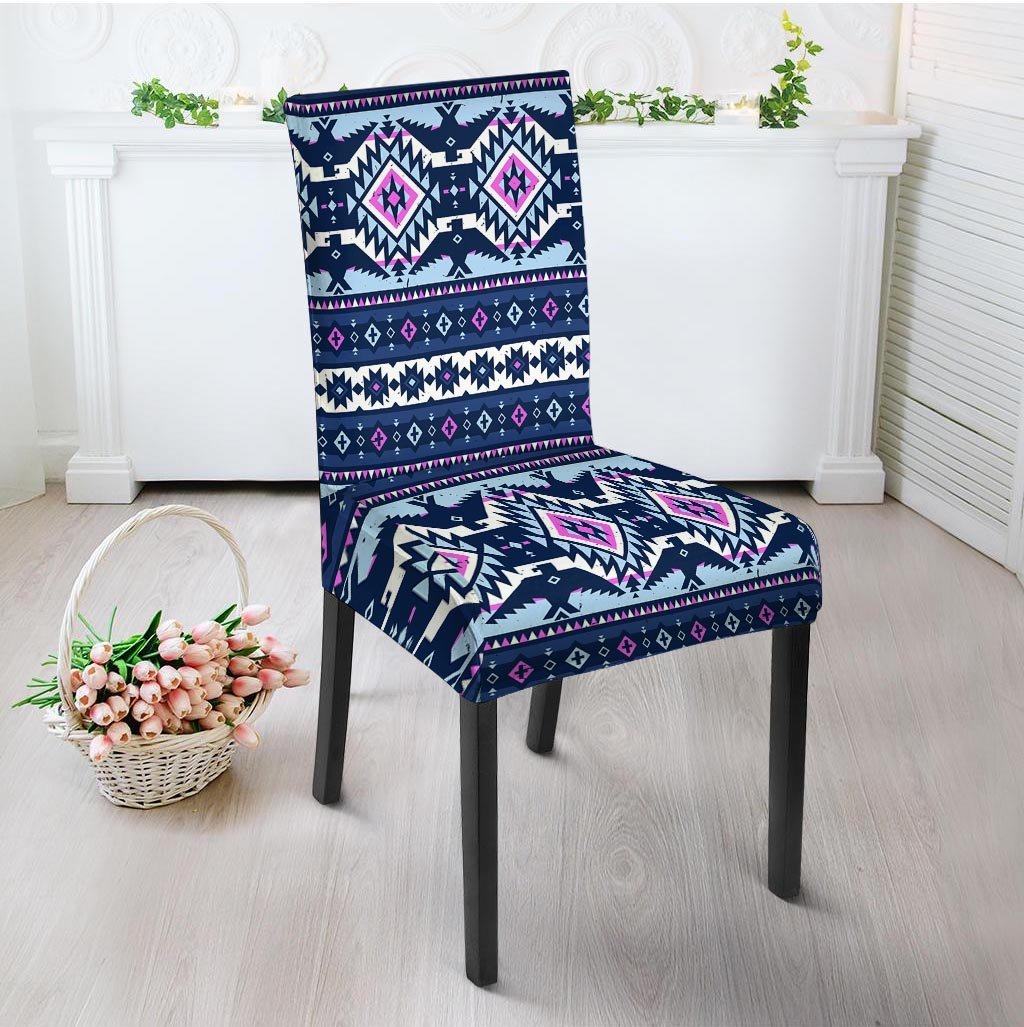 Blue Tribal Aztec Eagles Chair Cover-grizzshop