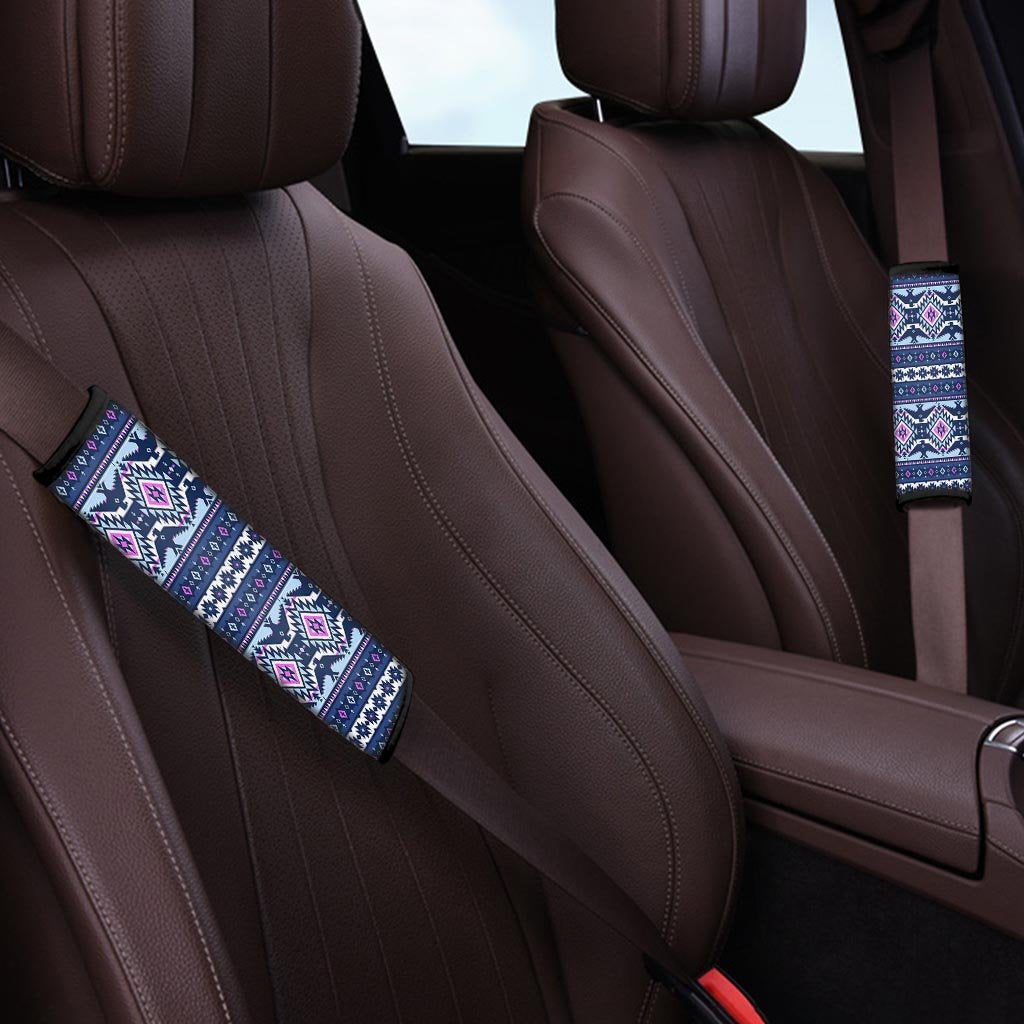 Blue Tribal Aztec Eagles Seat Belt Cover-grizzshop