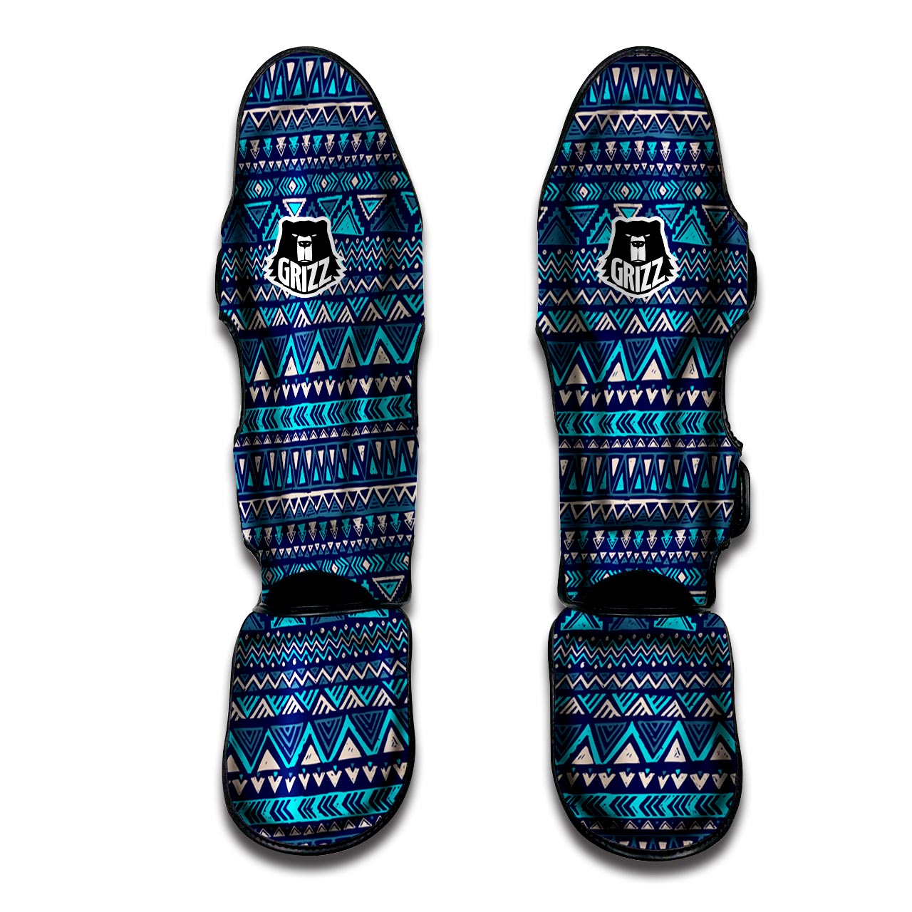 Navajo Tribal Pendleton Print Pattern Muay Thai Shin Guards