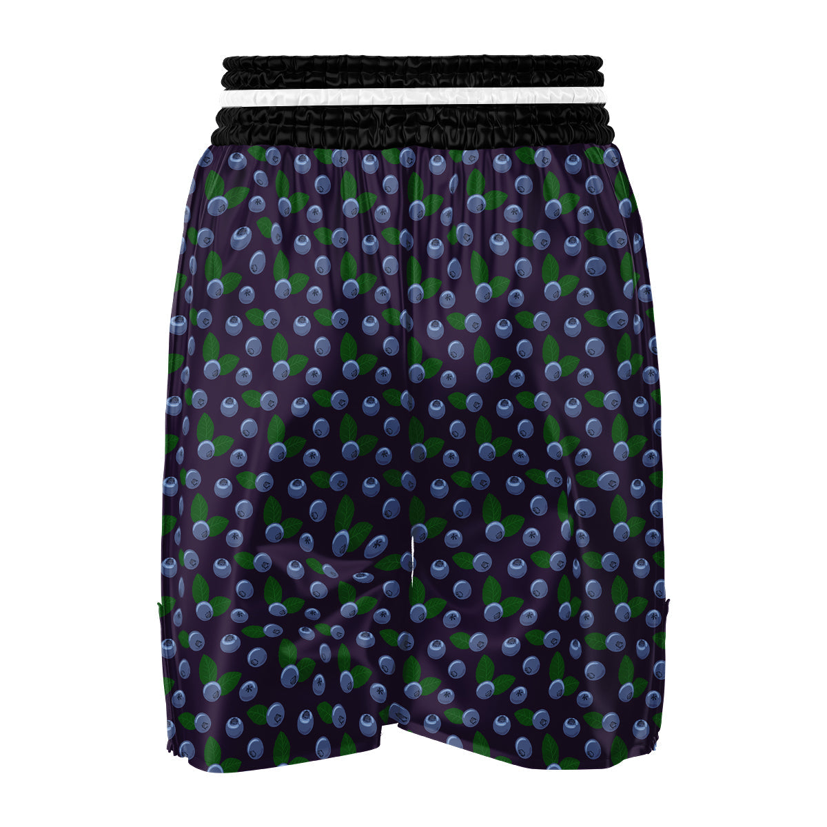 Blueberry And Leaf Print Pattern Boxing Shorts-grizzshop
