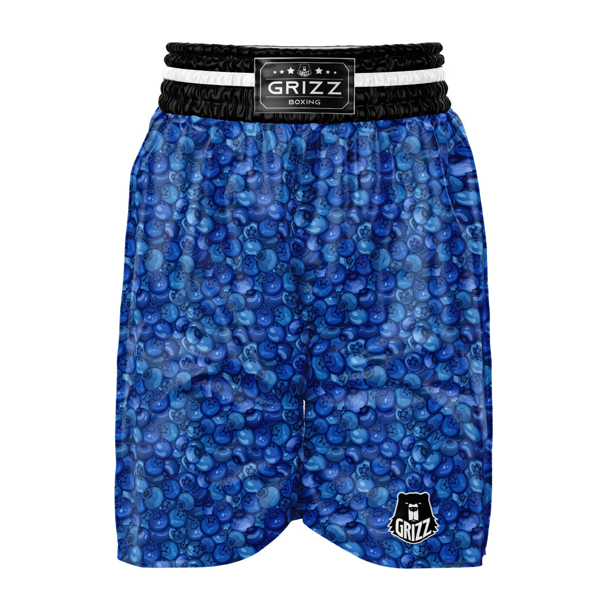 Blueberry Print Pattern Boxing Shorts-grizzshop