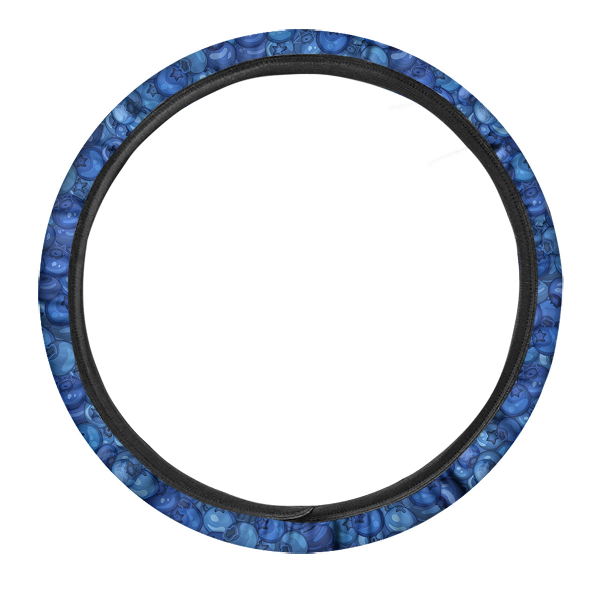 Blueberry Print Pattern Car Steering Wheel Cover-grizzshop