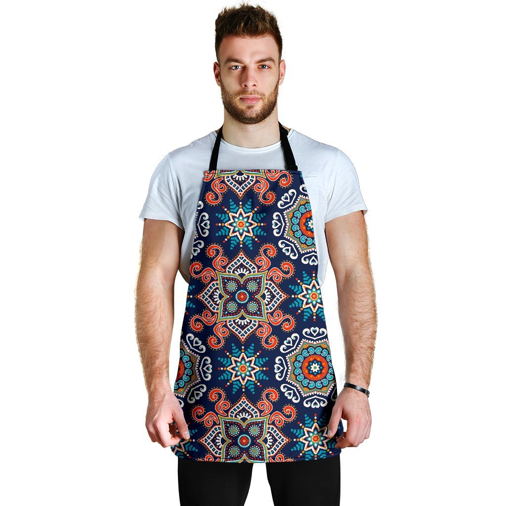 Bohemian Pattern Print Men's Apron-grizzshop