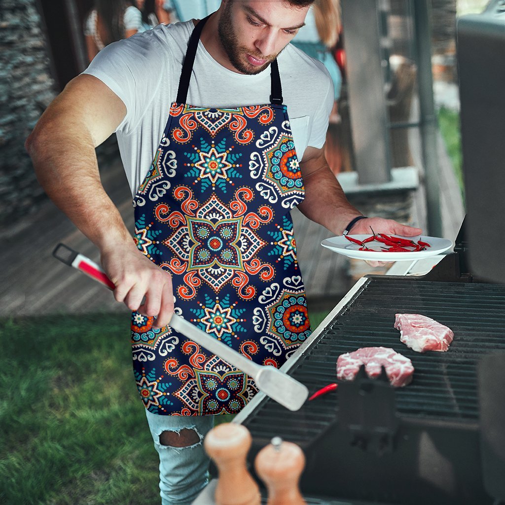 Bohemian Pattern Print Men's Apron-grizzshop