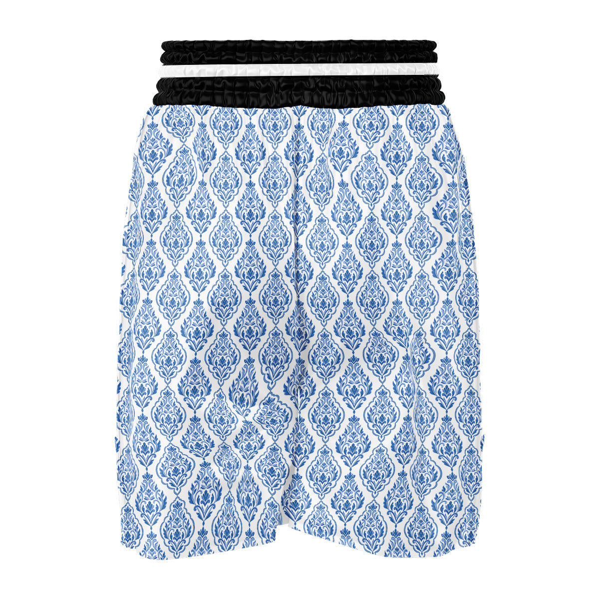Boho Damask Print Pattern Boxing Shorts-grizzshop
