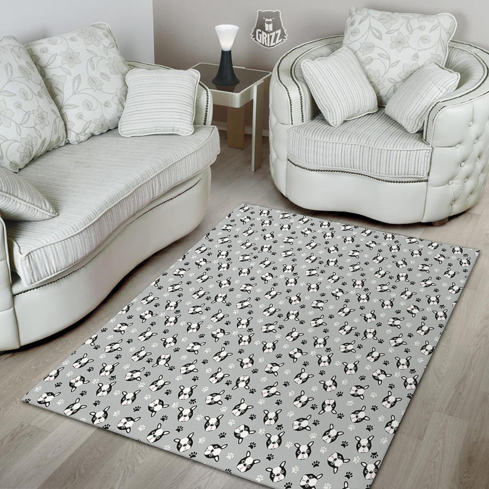 Boston Terrier Faces Cute Print Floor Mat-grizzshop