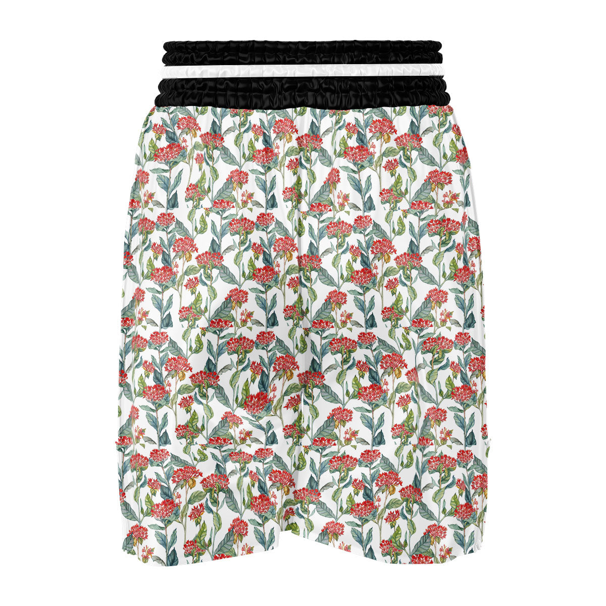 Bouvardia Print Pattern Boxing Shorts-grizzshop