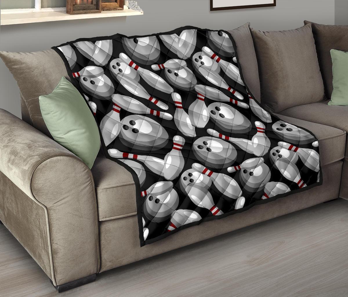 Bowling Pattern Print Quilt-grizzshop