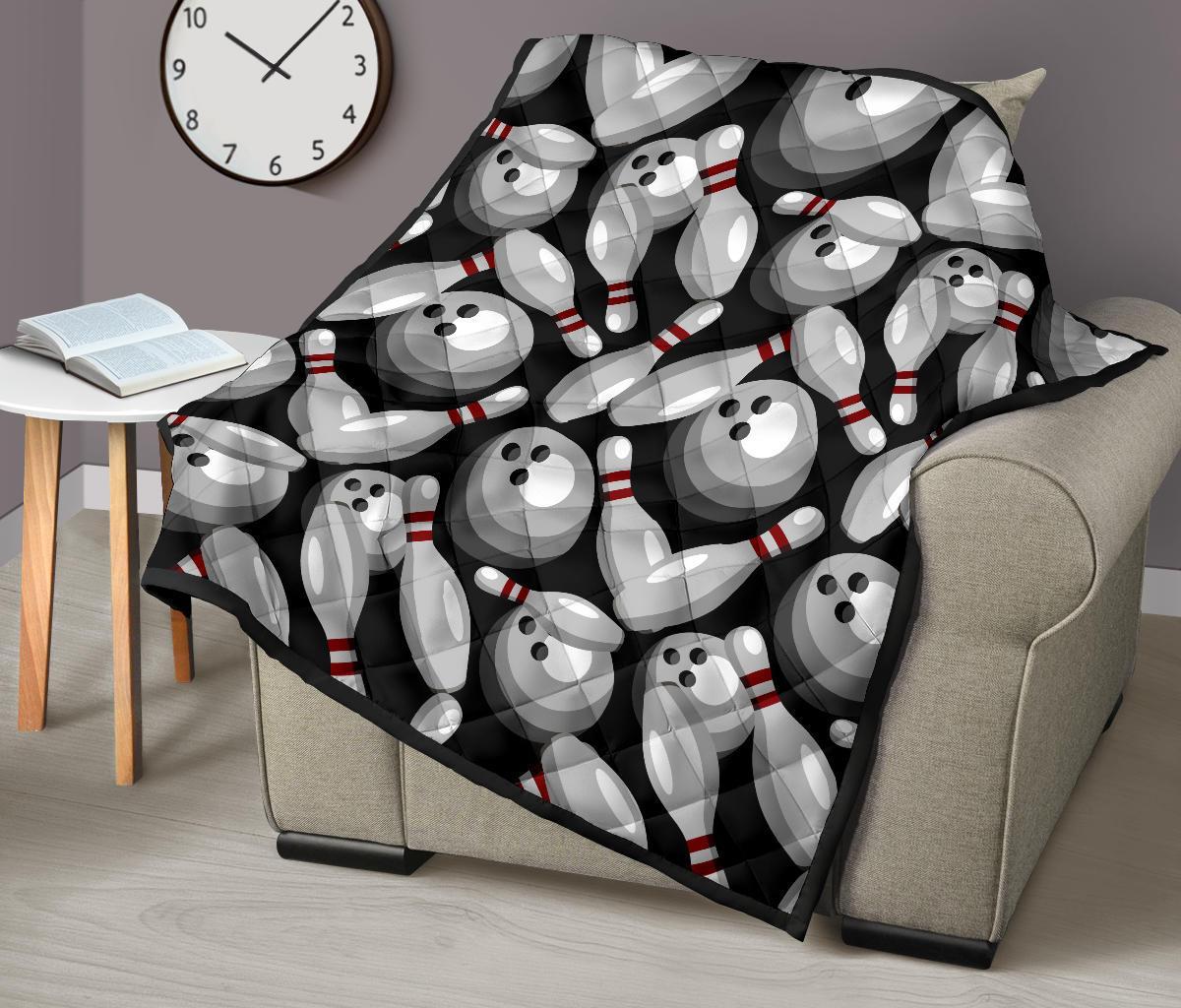 Bowling Pattern Print Quilt-grizzshop