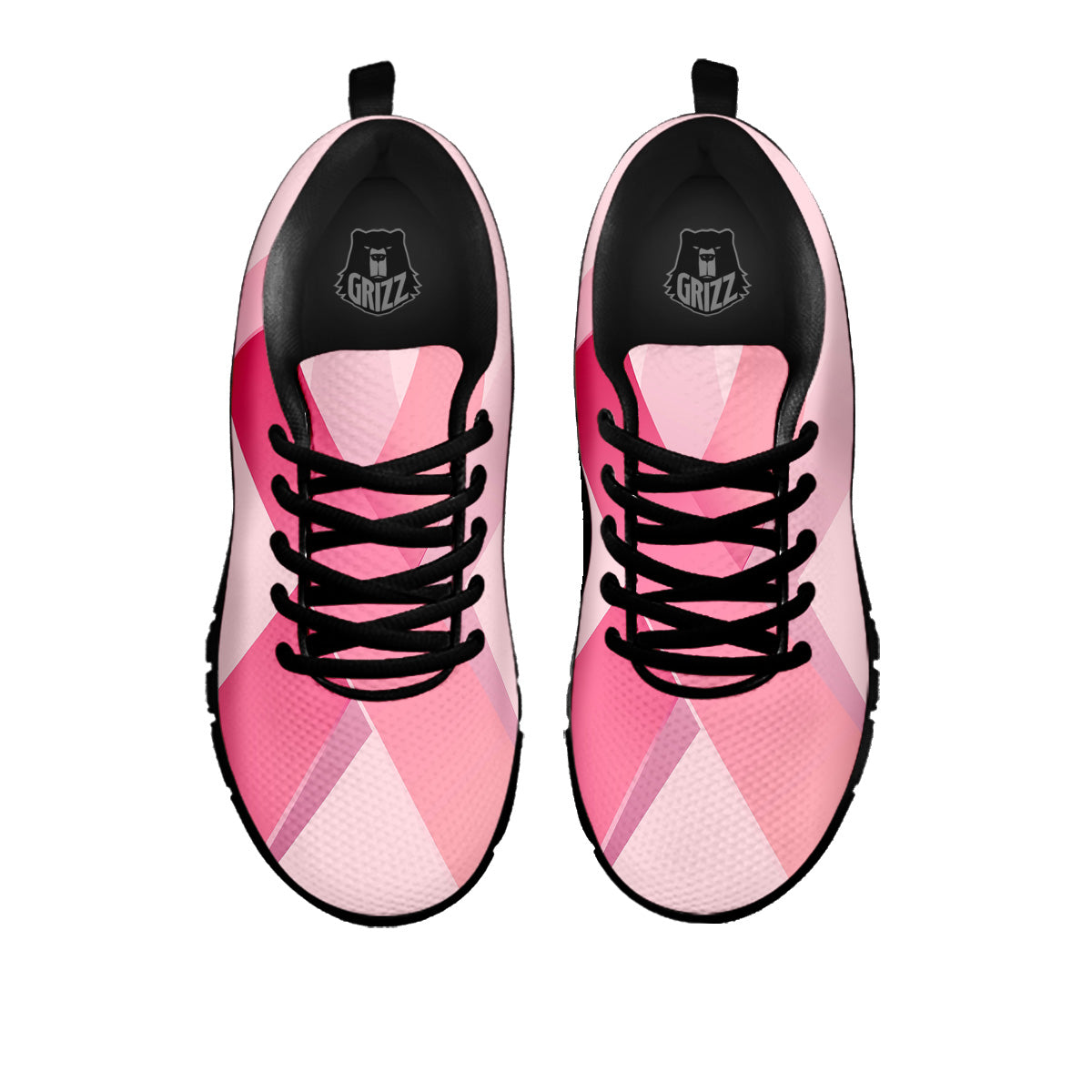 Breast Cancer Awareness Ribbon Print Black Sneaker-grizzshop
