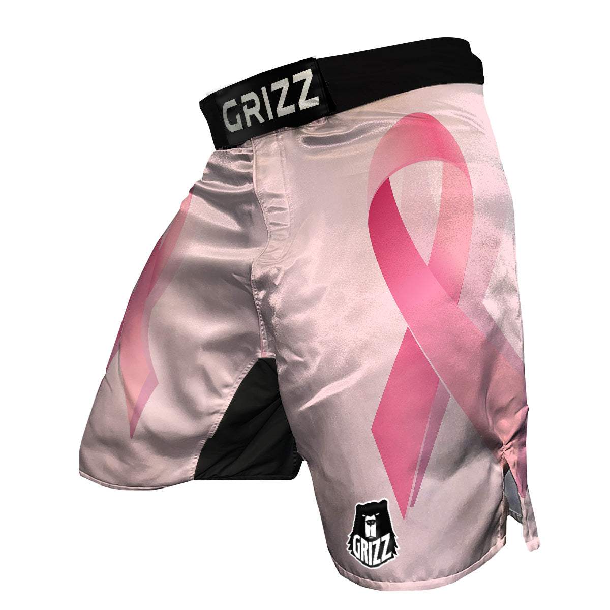 Breast Cancer Awareness Ribbon Print MMA Shorts-grizzshop