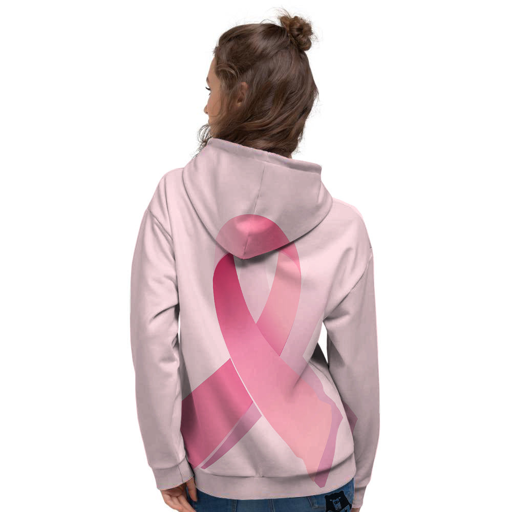 Breast Cancer Awareness Ribbon Print Women's Hoodie-grizzshop