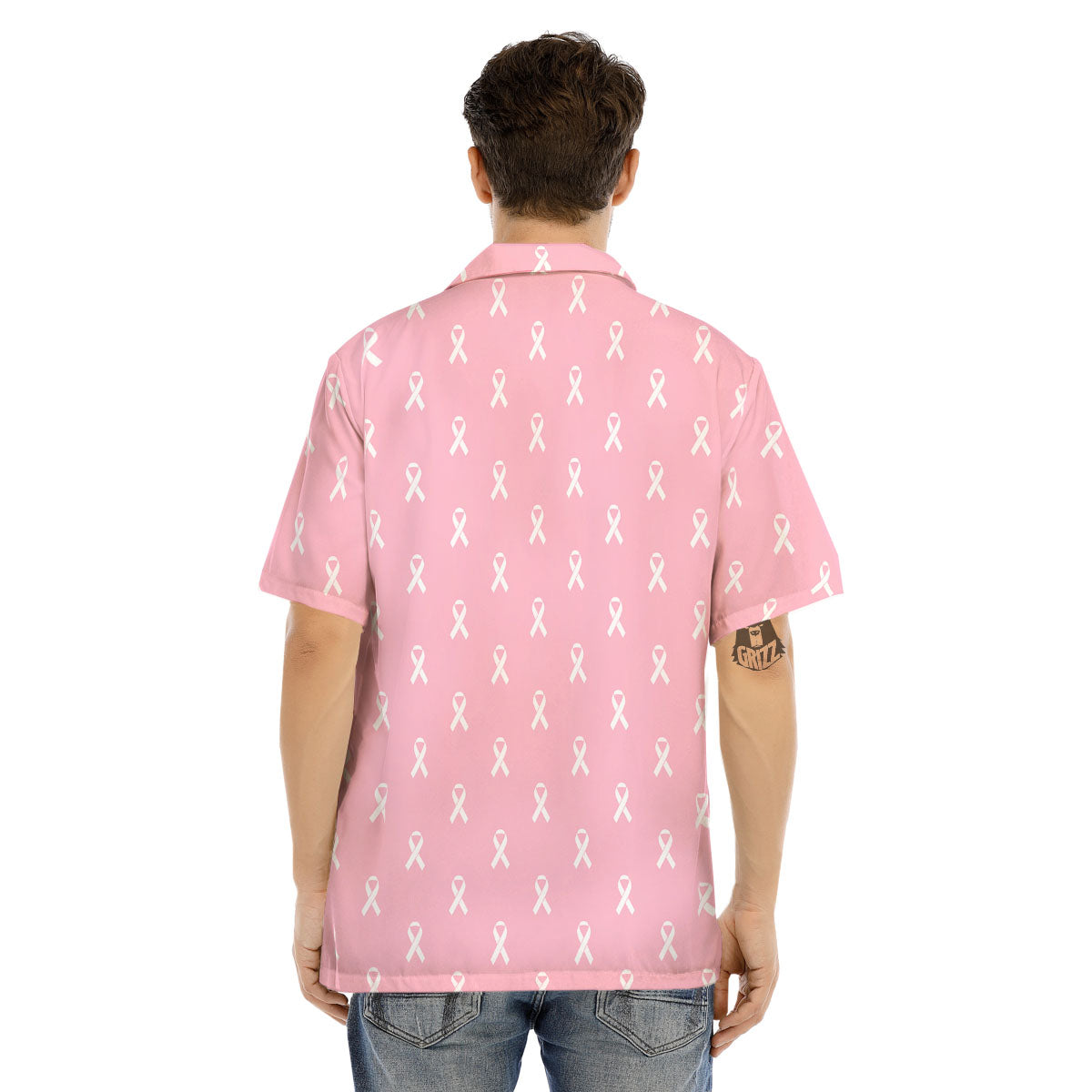 Breast Cancer Pink Pink Pattern Men's Hawaiian Shirt-grizzshop