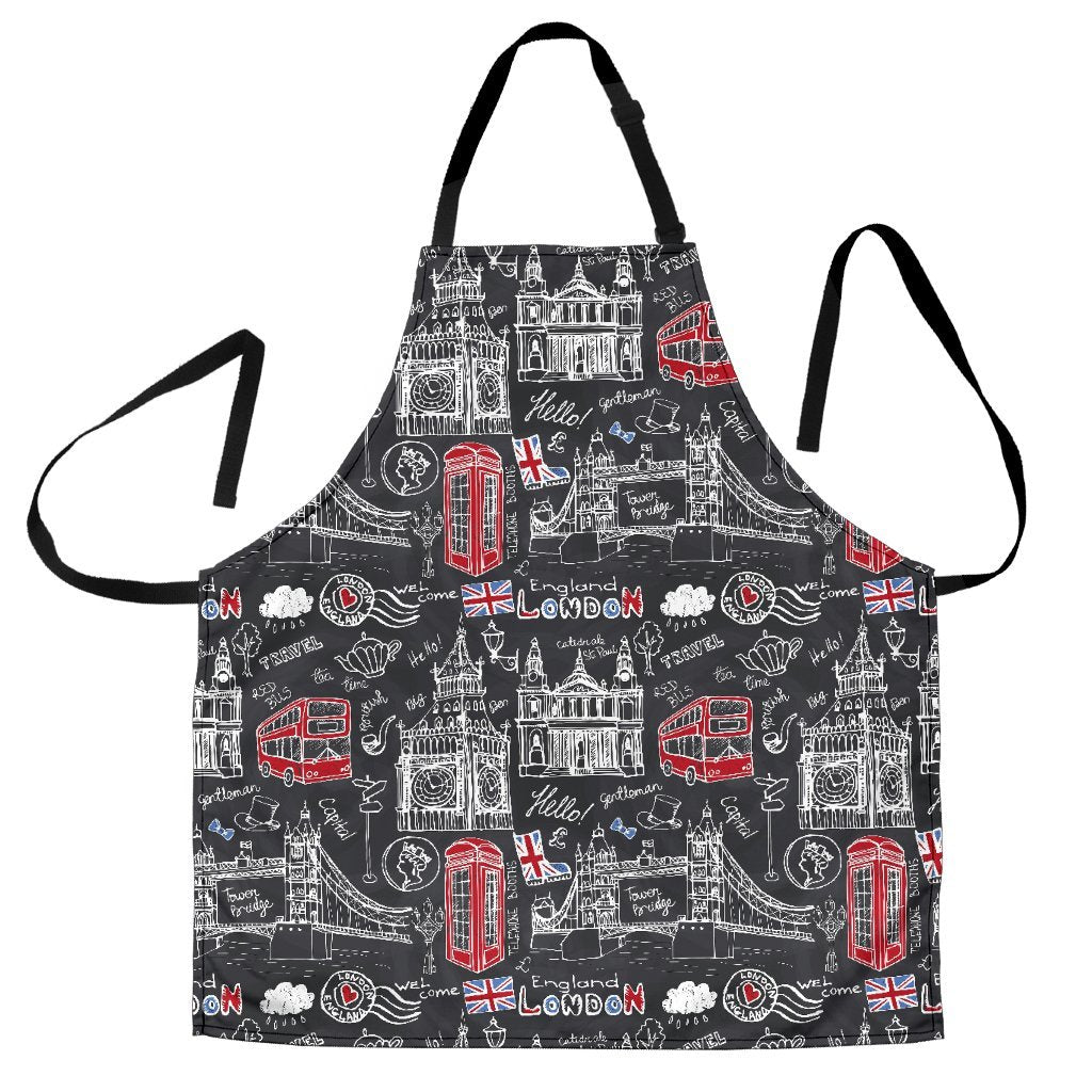 British Pattern Print Men's Apron-grizzshop
