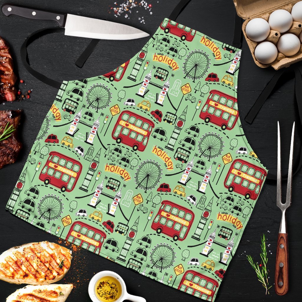 British Print Pattern Men's Apron-grizzshop