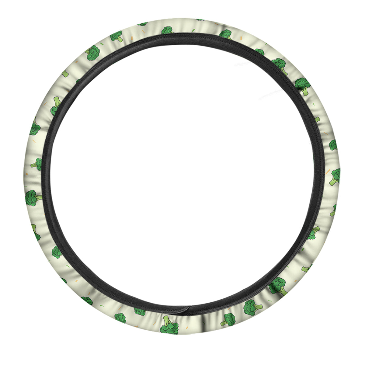 Broccoli Green Print Pattern Car Steering Wheel Cover-grizzshop