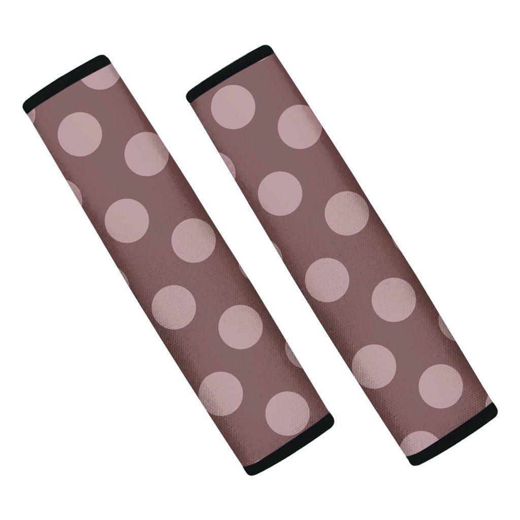 Brown And Tan Polka Dot Seat Belt Cover-grizzshop