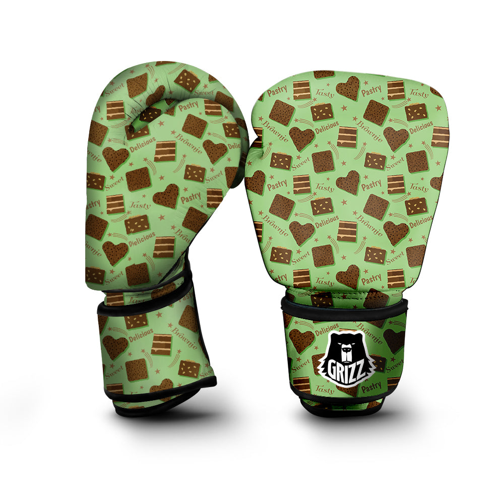 Brownie Delicious Print Pattern Boxing Gloves-grizzshop