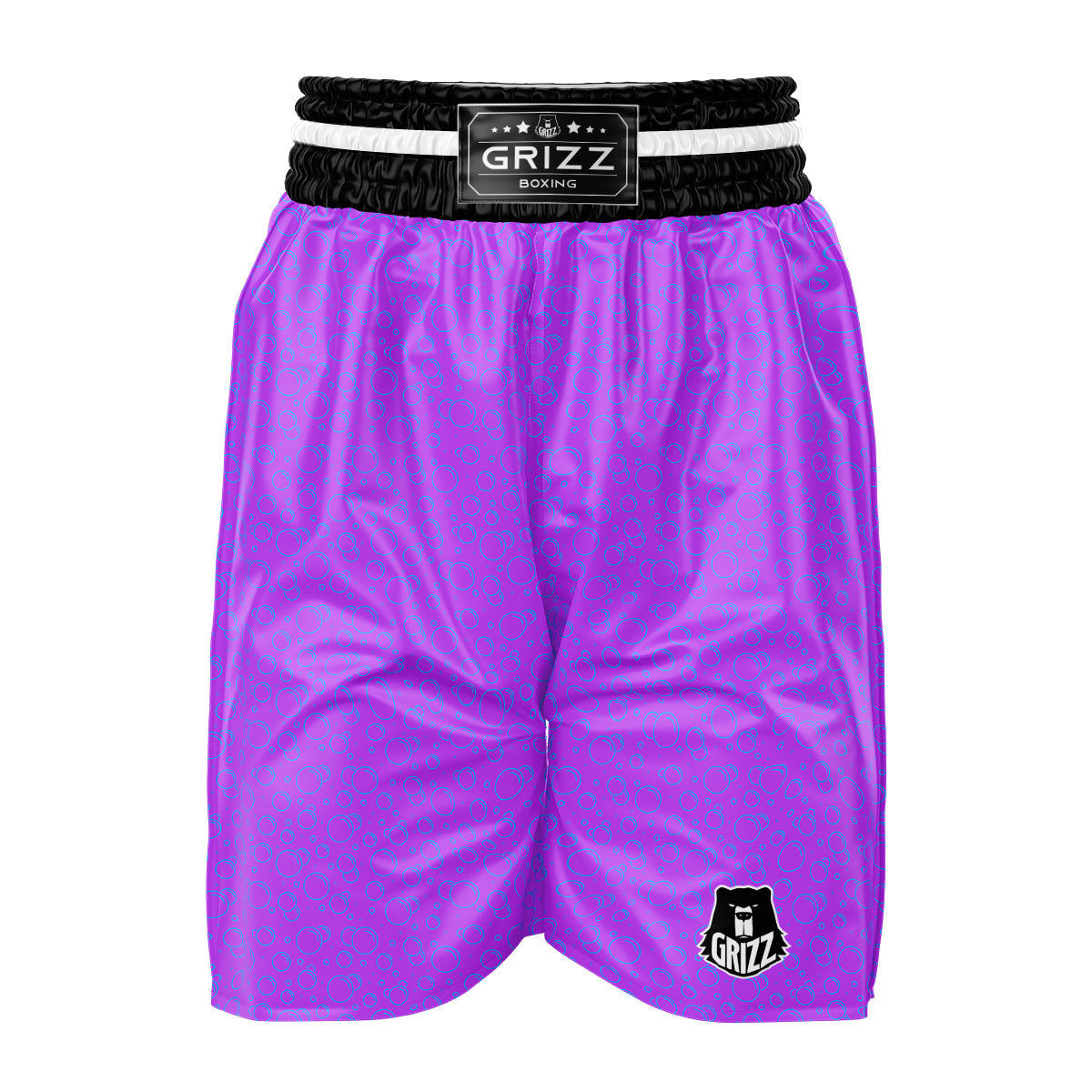 Bubble Purple Print Pattern Boxing Shorts-grizzshop