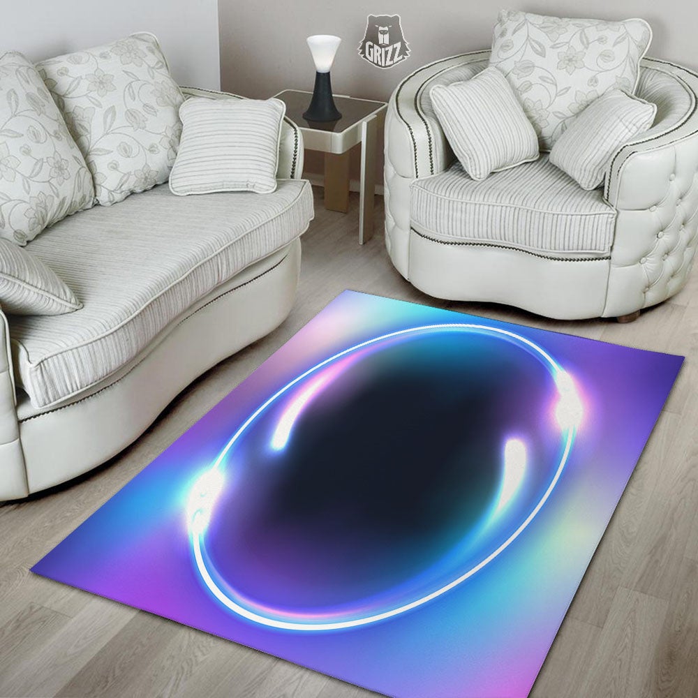 Bubble Rave Print Floor Mat-grizzshop