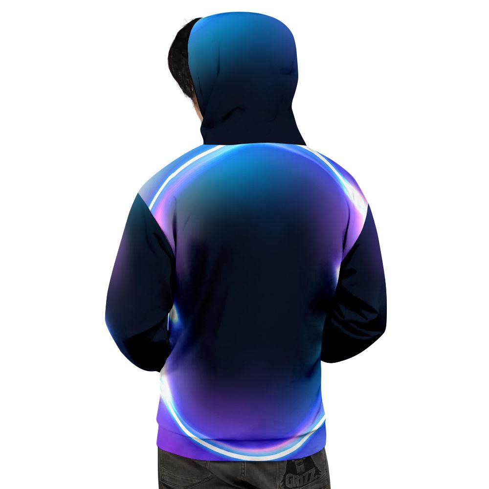 Bubble Rave Print Men's Hoodie-grizzshop