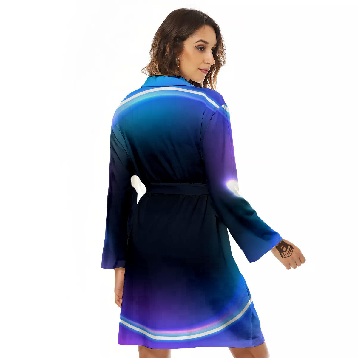 Bubble Rave Print Women's Robe-grizzshop