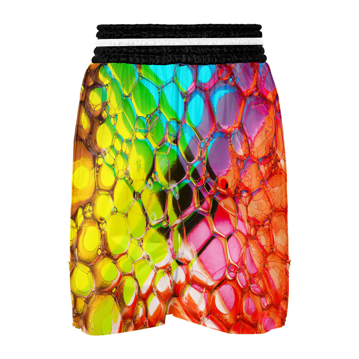 Bubble Soap Psychedelic Print Boxing Shorts-grizzshop
