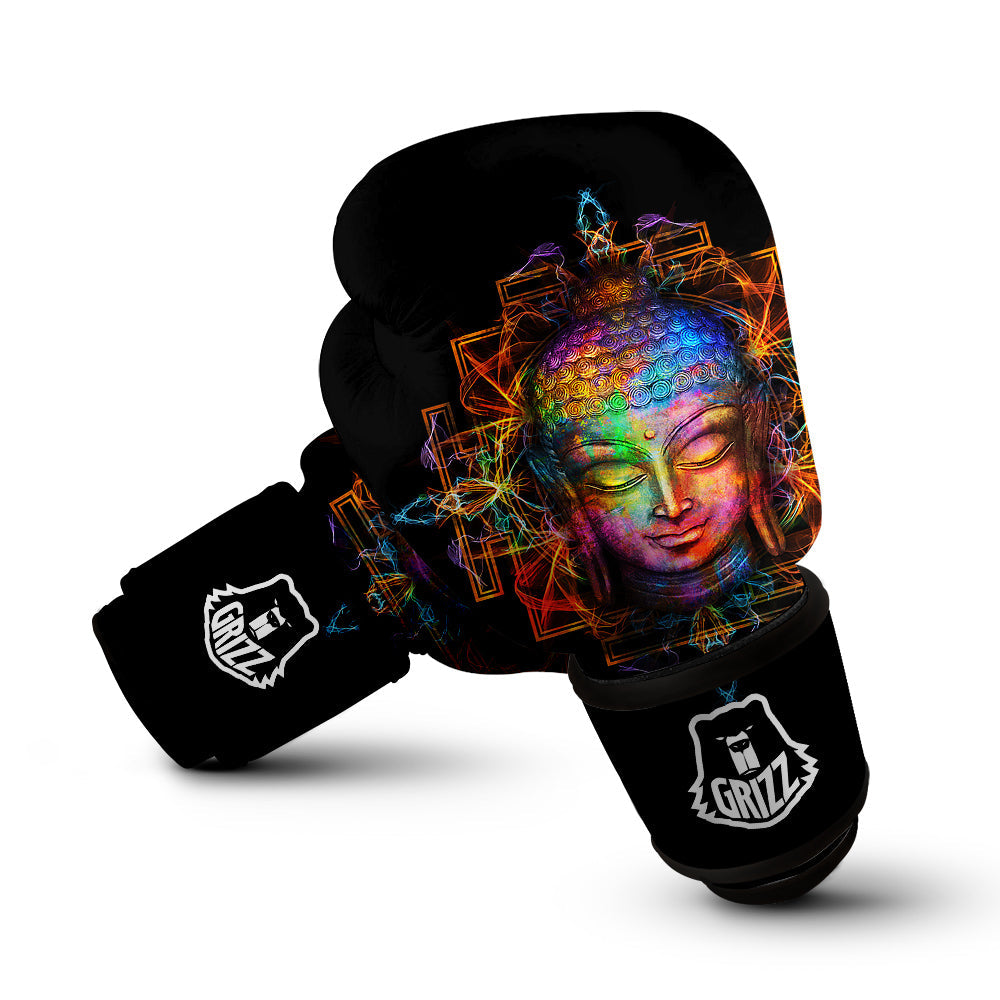 Buddha Colorful Print Boxing Gloves-grizzshop