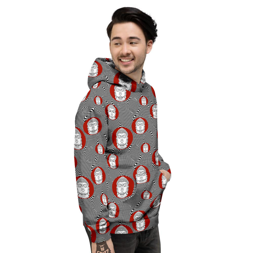 Buddha Print Pattern Men's Hoodie-grizzshop