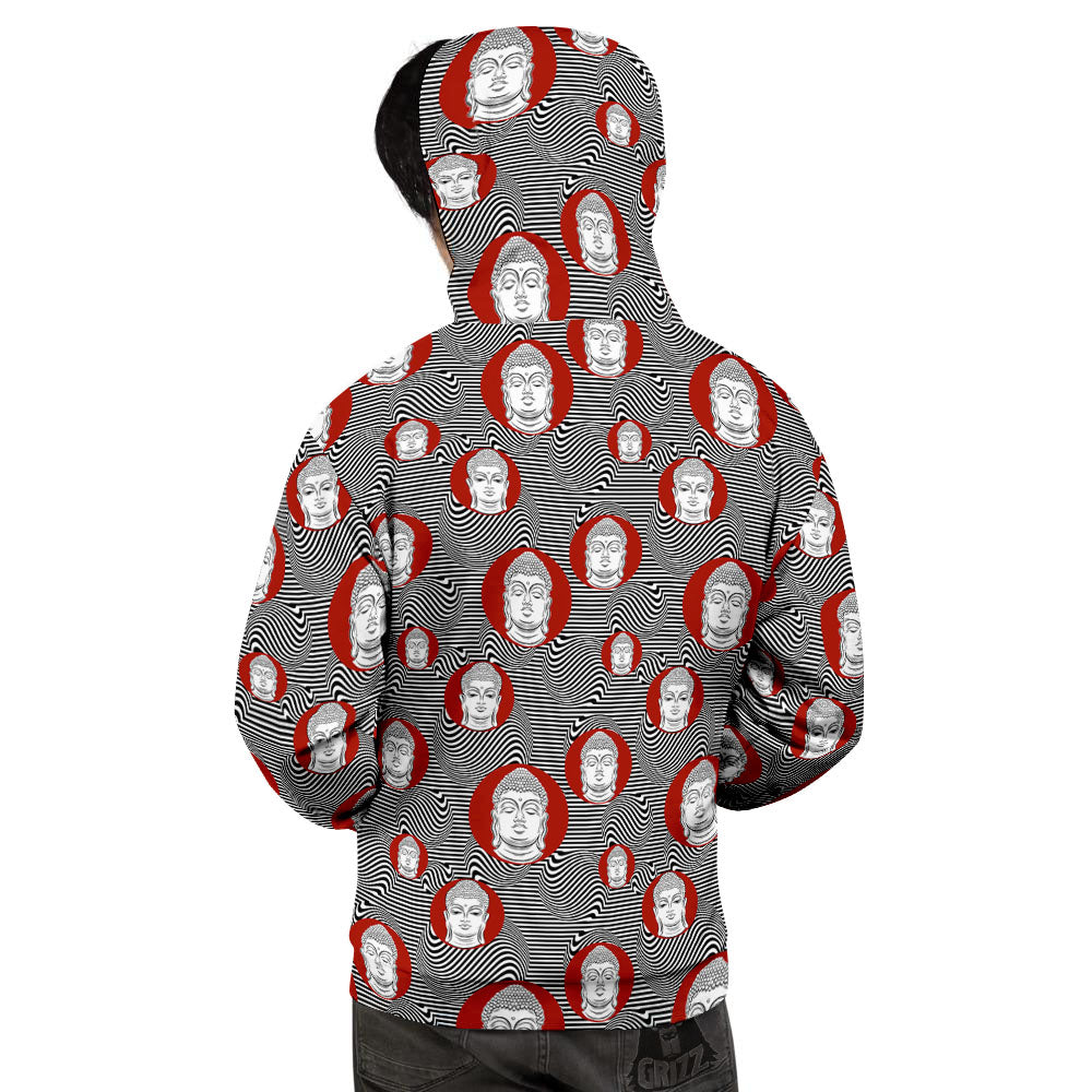 Buddha Print Pattern Men's Hoodie-grizzshop