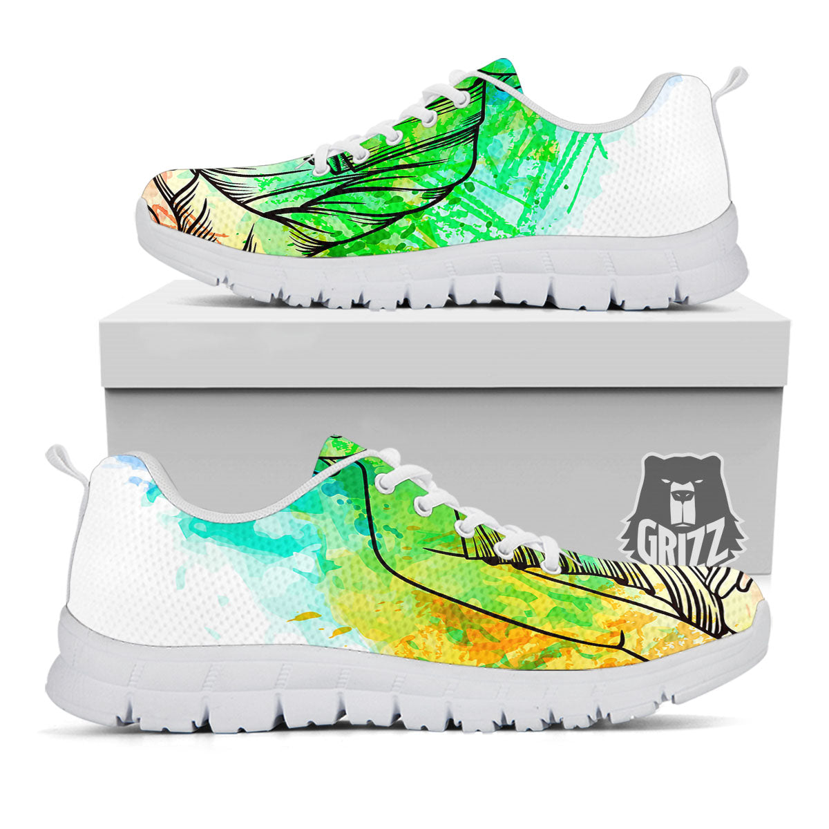 Buddha Reggae Print White Sneaker-grizzshop