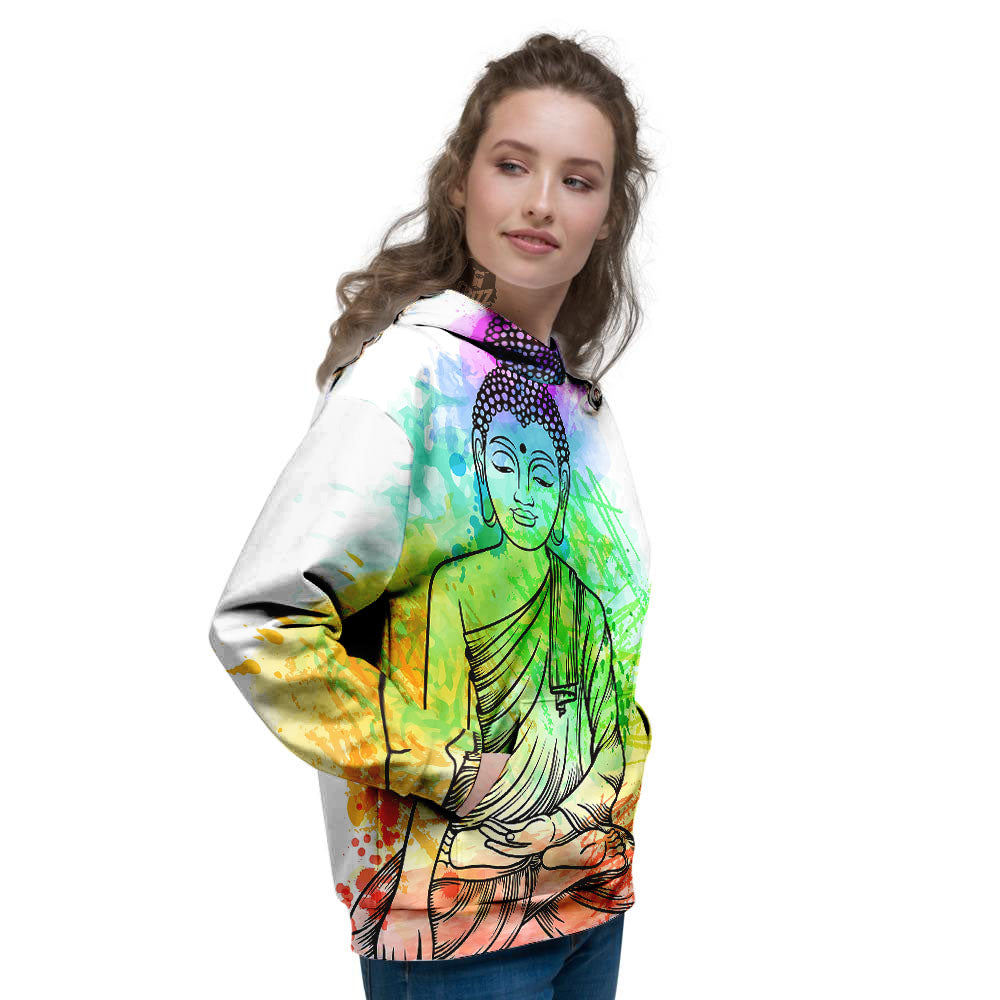 Buddha Reggae Print Women's Hoodie-grizzshop