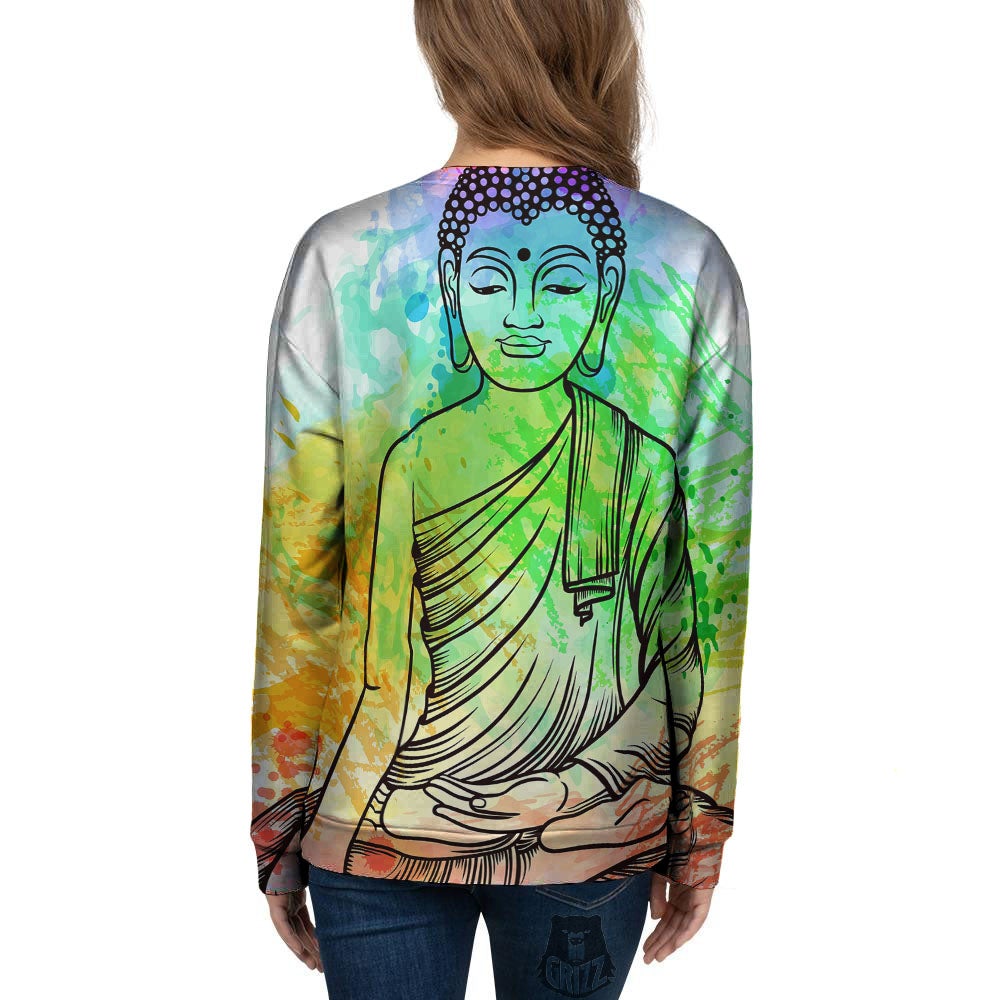 Buddha Reggae Print Women's Sweatshirt-grizzshop