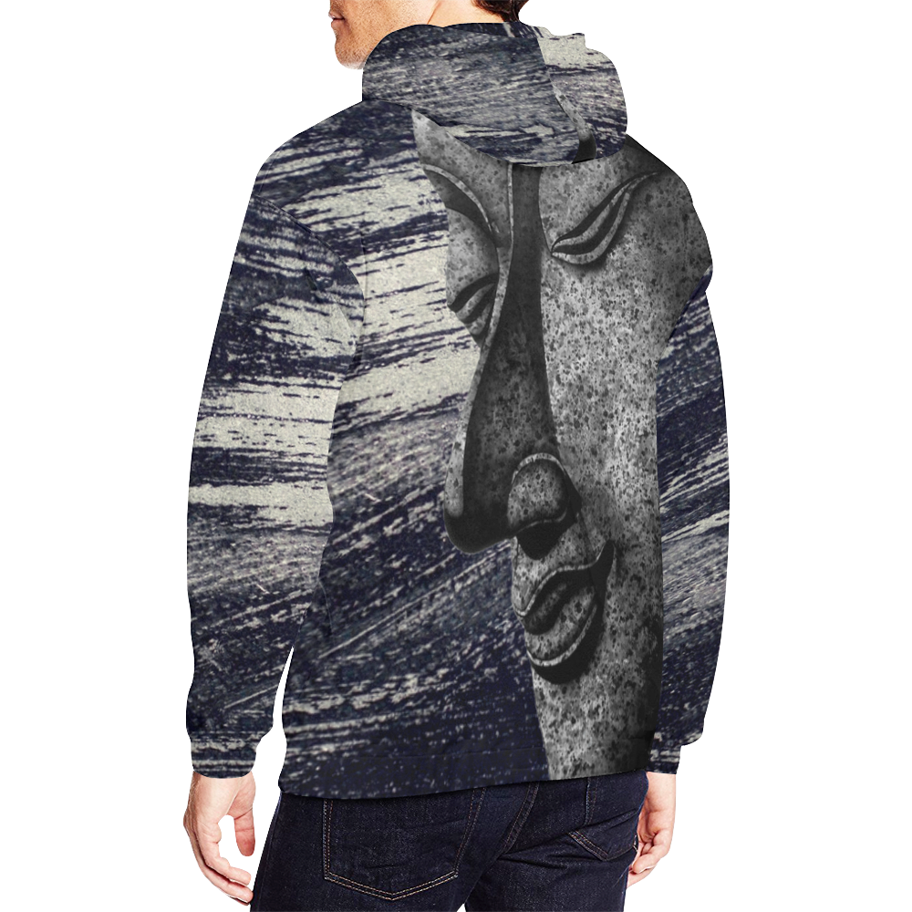 Buddha Grey Hoodie-grizzshop
