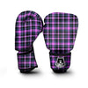 Buffalo Plaid Purple Print Pattern Boxing Gloves-grizzshop