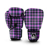Buffalo Plaid Purple Print Pattern Boxing Gloves-grizzshop